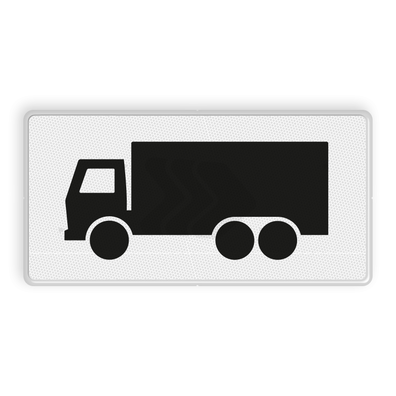 OB - ONDERBORDEN - verkeersbord-rvv-ob11-onderbord-geldt-alleen-voor-vrachtautos