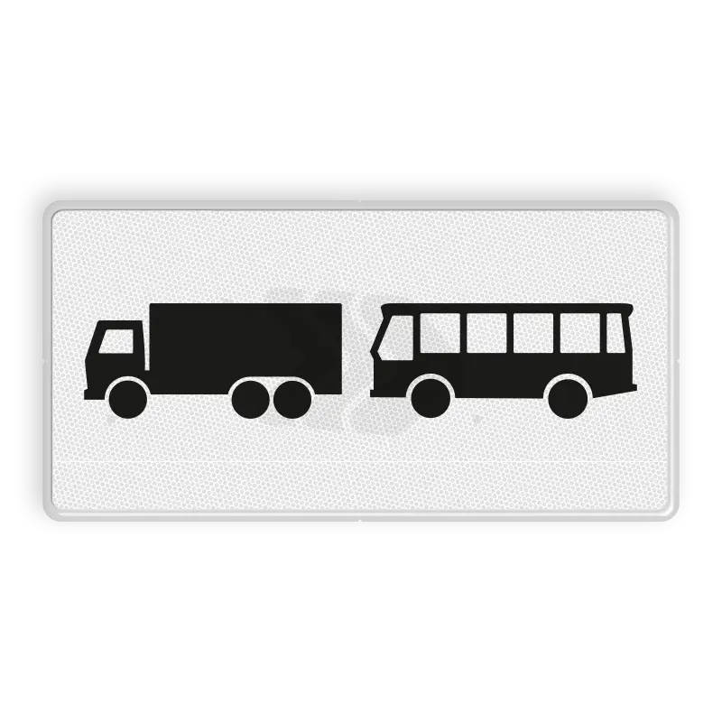 OB - ONDERBORDEN - verkeersbord-rvv-ob13-onderbord-geldt-alleen-voor-vrachtautos-en-bussen