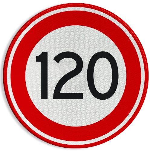 SNELHEIDSBORDEN - verkeersbord-snelheid-rvv-120-kmh