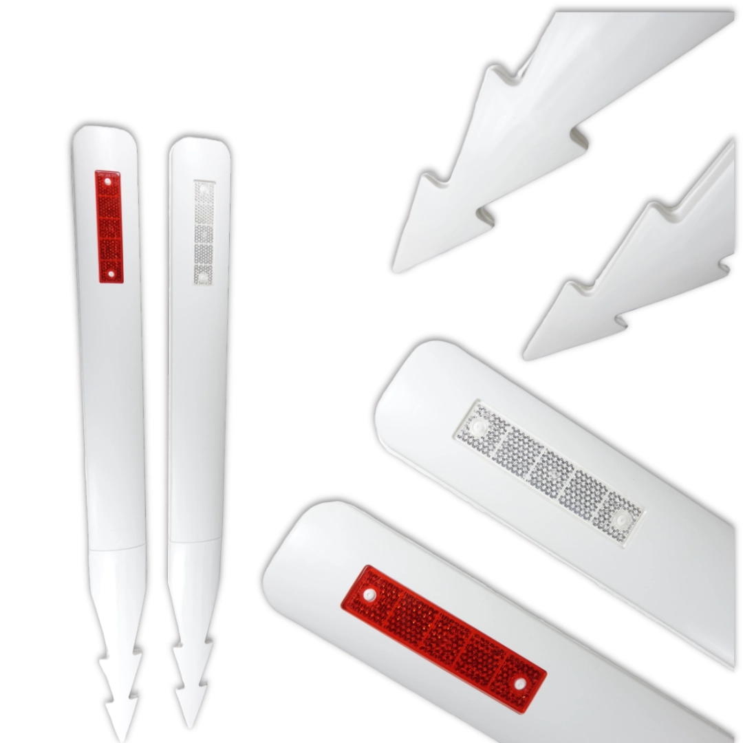 Bermpalen - bermpaal-bermpaaltje-kunststof-harpoon-met-reflector-rood-wit-1200x110x50mm