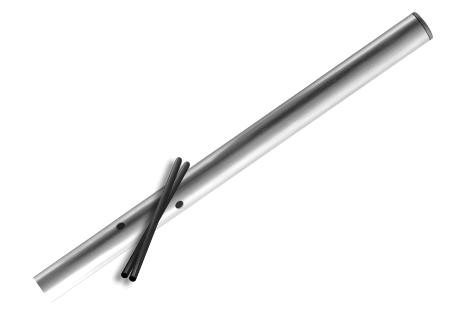 Buispalen (Ø48, 60 of 76mm) - verkeersbordpaal-rechte-buis-2200mm-boven-de-grond-aluminium-of-staal-48-60-of-76mm