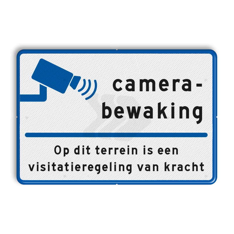 Video en camerabewaking - informatiebord-met-camerabewaking-en-aanvullende-tekst