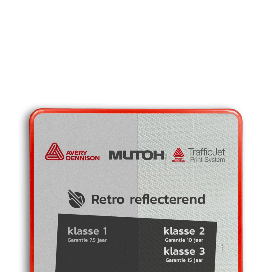 Video en camerabewaking - verkeersbord-reflecterende-folie-3020-rood-wit-detail-klasse-3-en-klasse-1-traffictotaal