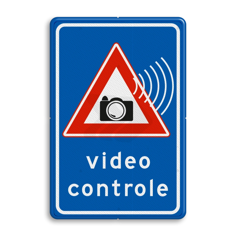 Video en camerabewaking - verkeersbord-videocontrole