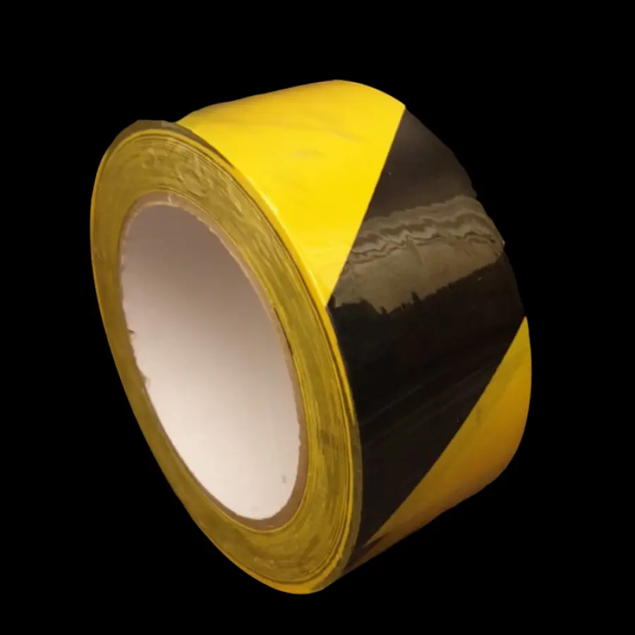 Vloertape - geel zwart tape