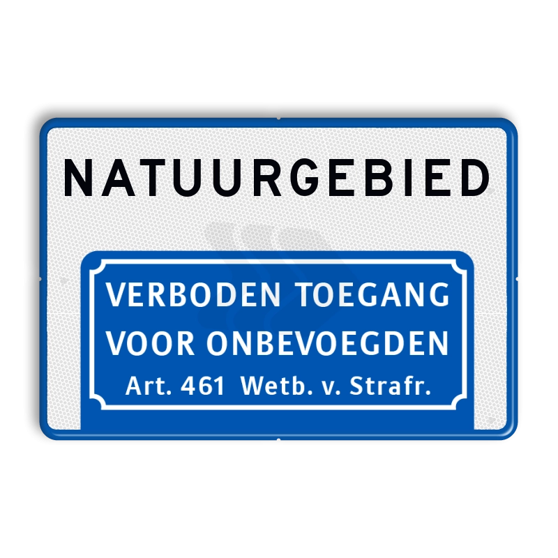 Verboden toegang borden - informatiebord-natuurgebied-verboden-toegang-art461