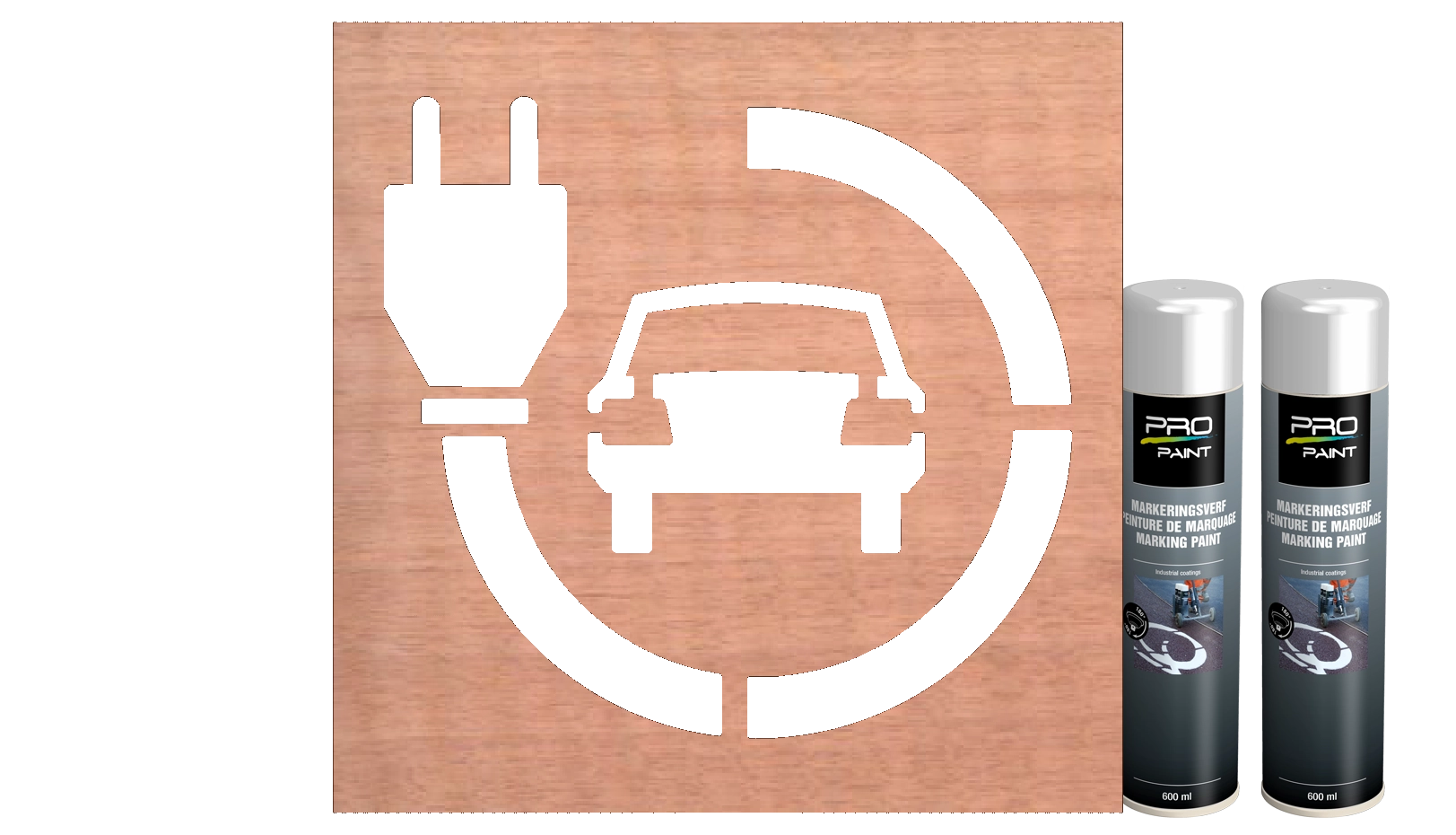 Spuitmallen (wegmarkering) - oplaadpunt-auto-stekker-symbool-traffictotaal