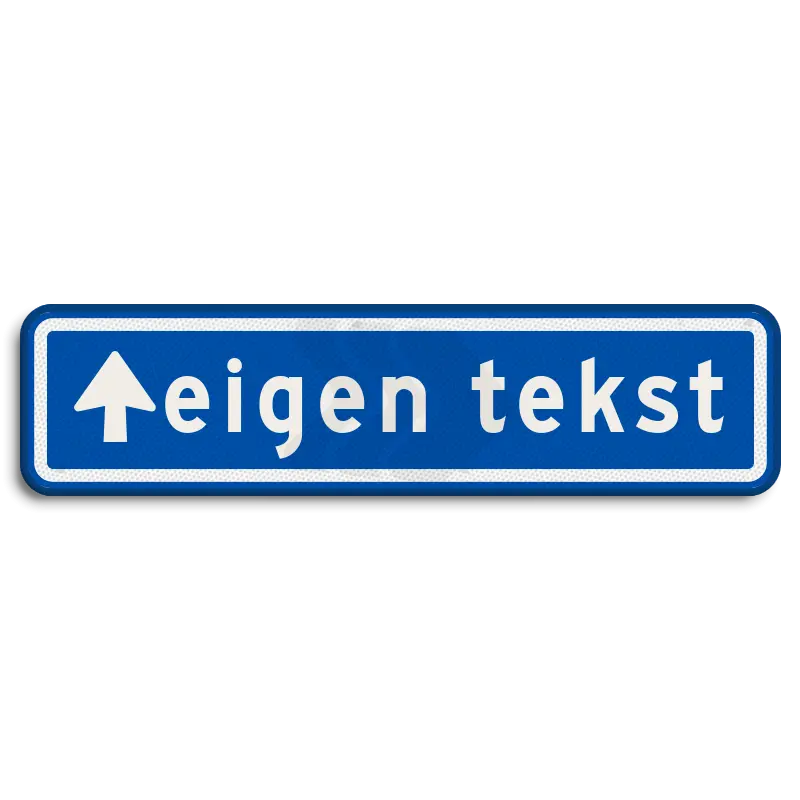 Straatnaamborden - straatnaambord pijl naar boven bestellen traffictotaal.nl
