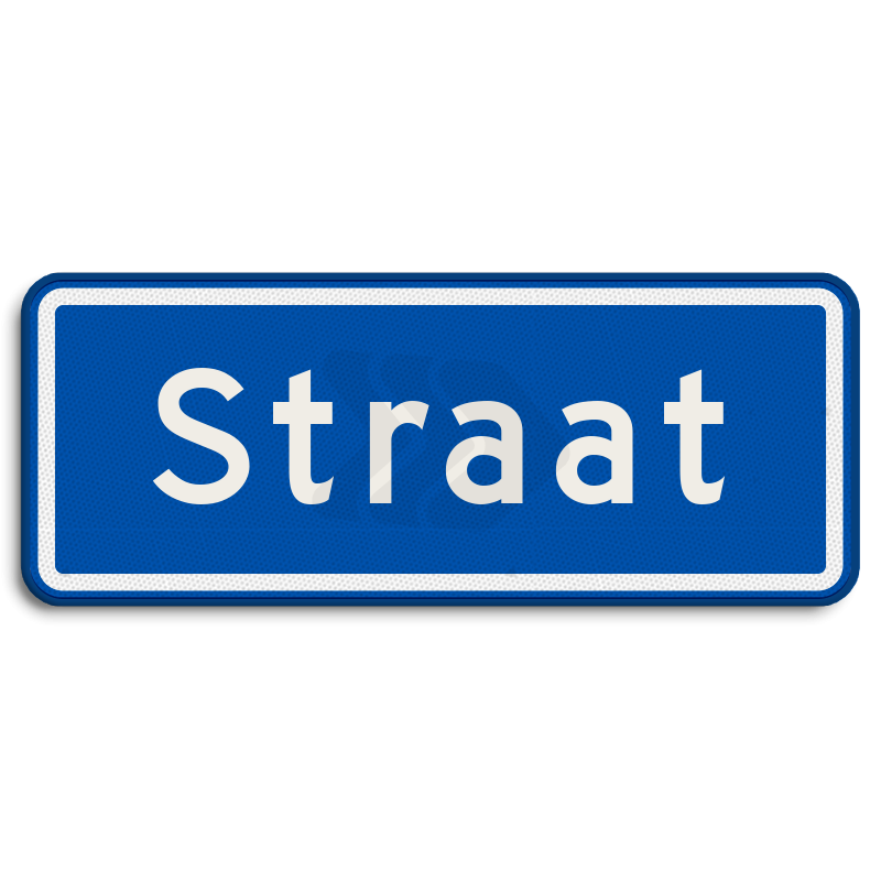 Straatnaambord - straatnaambord-06-karakters-500x200-mm-nen-1772-Traffictotaal.nl