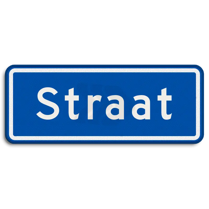 Straatnaamborden - straatnaambord-06-karakters-500x200-mm-nen-1772-Traffictotaal.nl