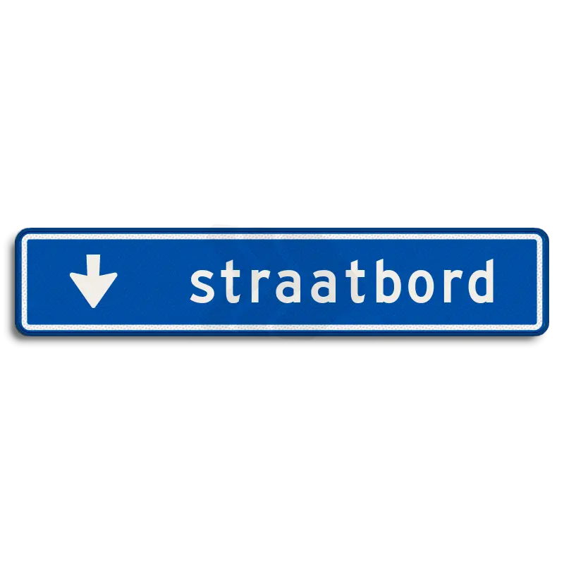Straatnaamborden - straatnaambord-14-karakters-900x200-mm-pijlnaarbeneden-nen-1772-Traffictotaal.nl
