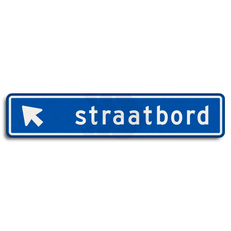 Straatnaamborden - straatnaambord-14-karakters-900x200-mm-pijlnaarlinksboven-nen-1772-Traffictotaal.nl