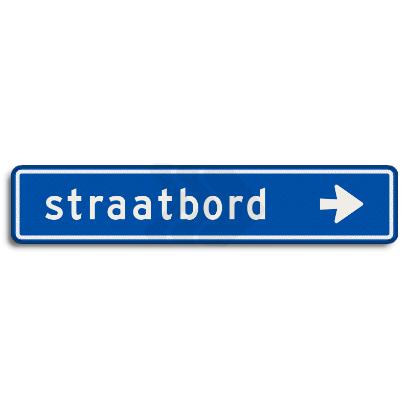 Straatnaambord - straatnaambord-14-karakters-900x200-mm-pijlnaarrechts-nen-1772-Traffictotaal.nl