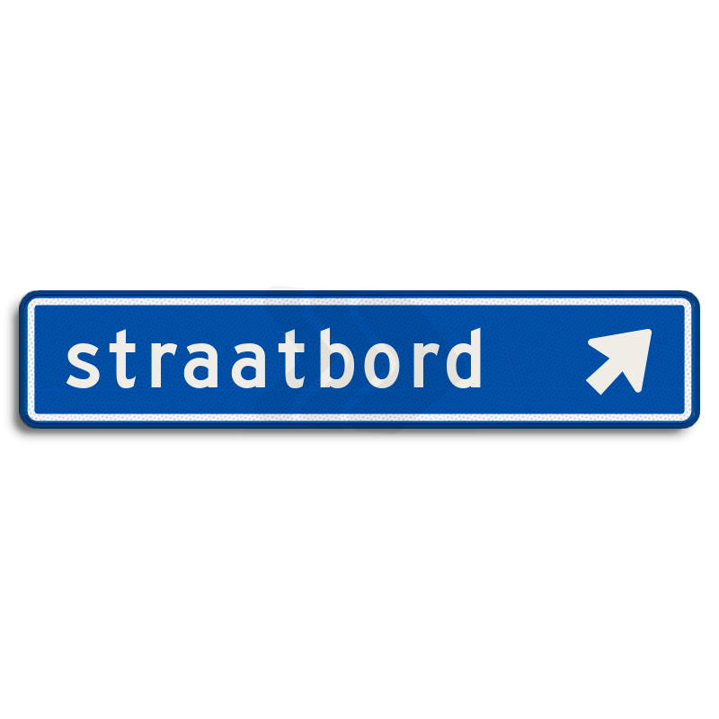 Straatnaambord - straatnaambord-14-karakters-900x200-mm-pijlnaarrechtsboven-nen-1772-Traffictotaal.nl