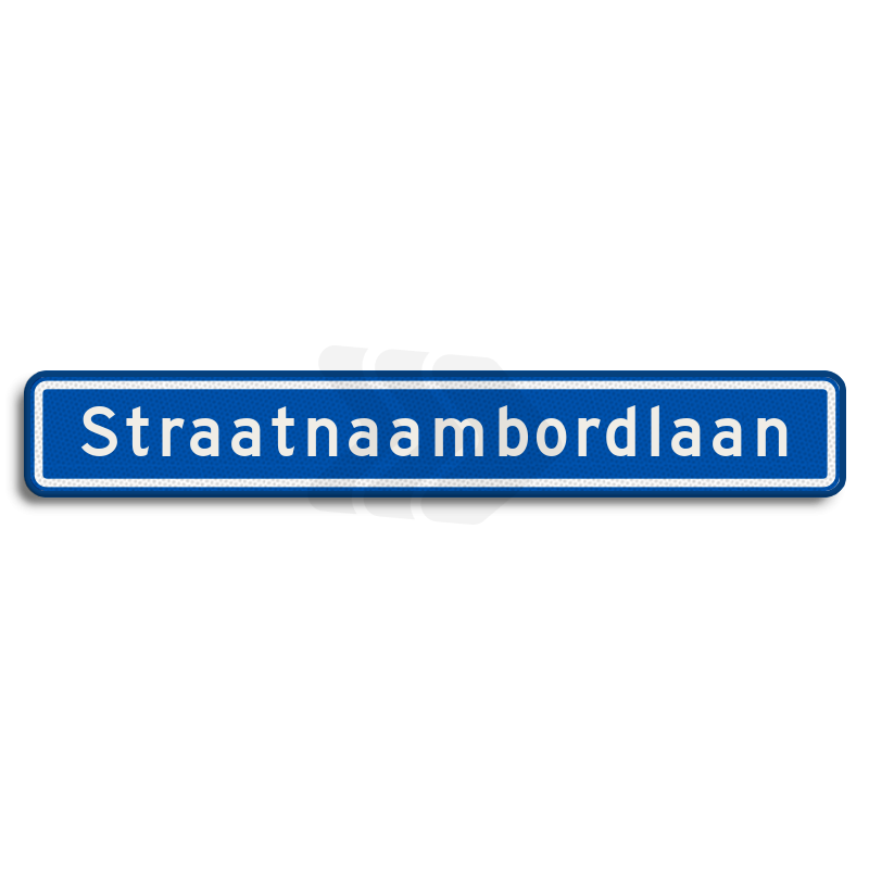 Straatnaambord - straatnaambord-18-karakters-1000x150-mm-nen-1772-Traffictotaal.nl
