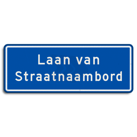 Straatnaambord - straatnaambord-28-karakters-800x300-mm-2-regelig-nen-1772-Traffictotaal.nl