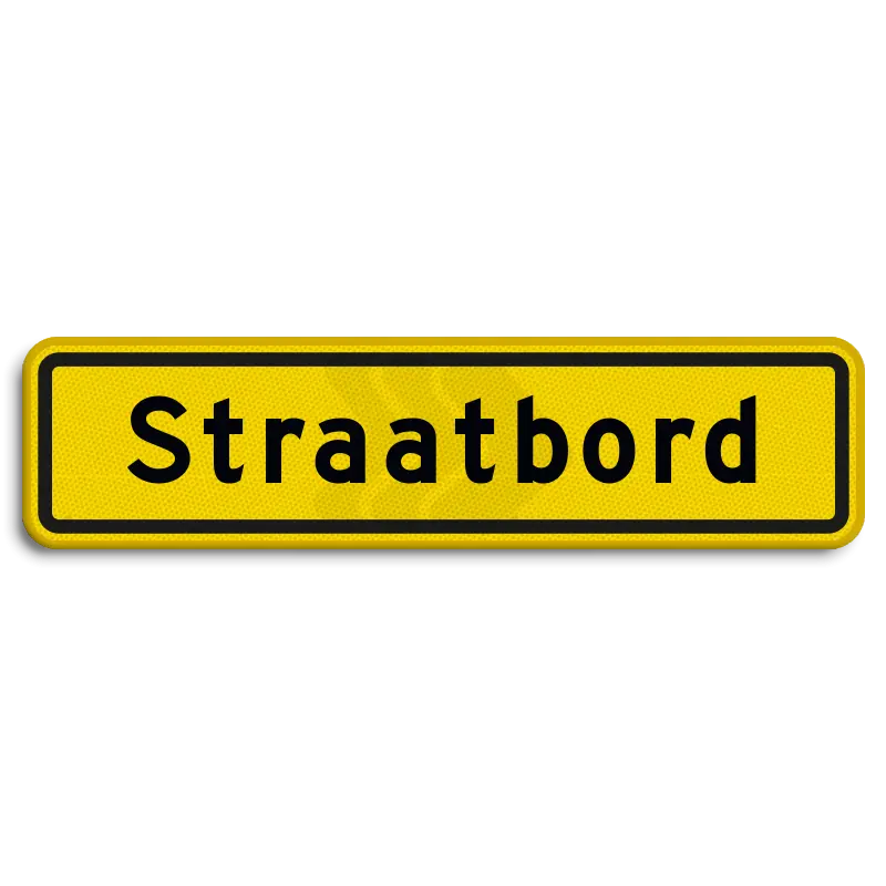 Straatnaamborden - straatnaambord-geel-10-karakters-600x150mm-Traffictotaal.nl