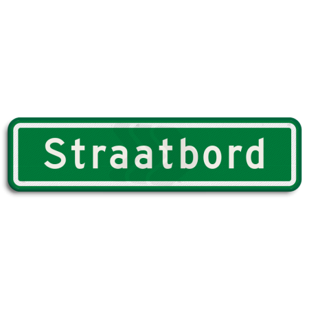 Straatnaambord - straatnaambord-groen-10-karakters-600x150mm-Traffictotaal.nl