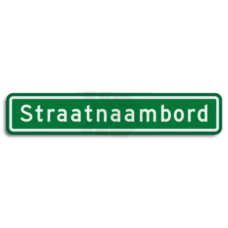 Straatnaambord - straatnaambord-groen-14-karakters-800x150mm-Traffictotaal.nl