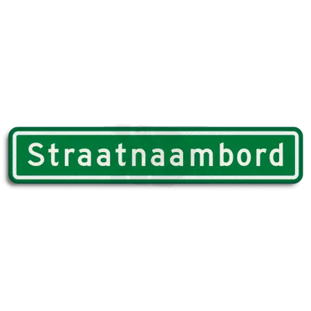 Straatnaamborden - straatnaambord-groen-14-karakters-800x150mm-Traffictotaal.nl