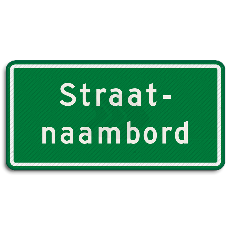 Straatnaambord - straatnaambord-groen-20-karakters-600x300-mm-2-regelig-nen-1772-Traffictotaal.nl