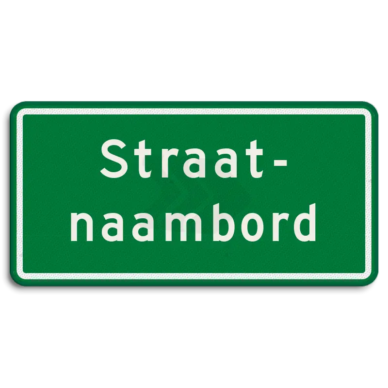 Straatnaamborden - straatnaambord-groen-20-karakters-600x300-mm-2-regelig-nen-1772-Traffictotaal.nl