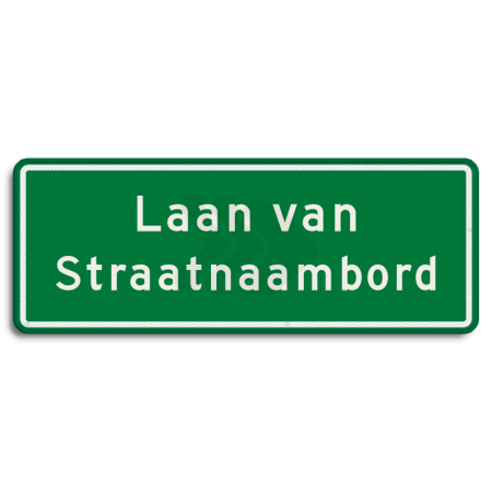 Straatnaambord - straatnaambord-groen-28-karakters-800x300-mm-2-regelig-nen-1772-Traffictotaal.nl