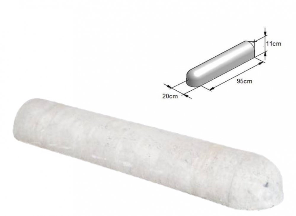 Varkensruggen - varkensrug-beton-1-kant-rond-en-1-kant-recht-grijs-afmeting