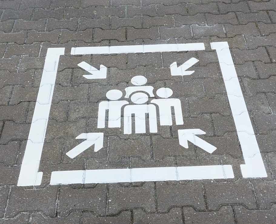 Symbolen wegdek - verzamelplaats-wegmarkering-traffictotaal.nl